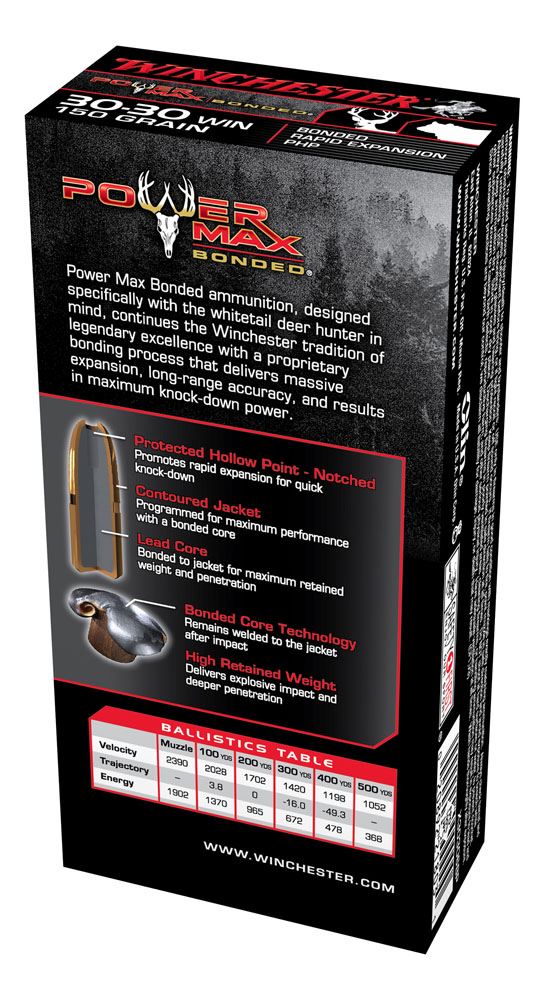 Pine Rivers Gun Shop. WINCHESTER POWER MAX BONDED 3030WIN 150GR PHP